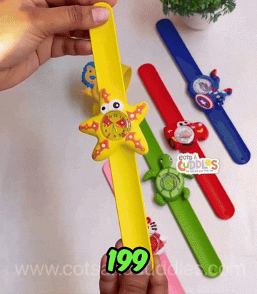 Cartoon/Animal Silicone Slap Band Watch for Kids (1pc) (Random Color)
