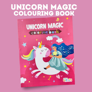Cots and Cuddles Cartoon Colouring Book for Kids (Unicorn)