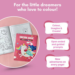 Pack of 10 | Cots and Cuddles Cartoon Colouring Book for Kids - 69 per pcs- (Unicorn)