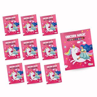 Pack of 10 | Cots and Cuddles Cartoon Colouring Book for Kids - 69 per pcs- (Unicorn)