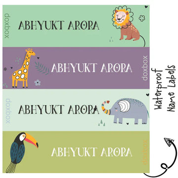 Waterproof Labels - WILD LIFE- Pack of 88 labels - PREPAID ONLY
