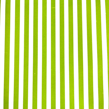 Green and White Strips Gift Wrap