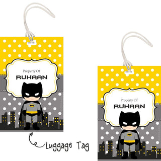 Luggage Tags - Batman - Pack of 2 Tags - PREPAID ONLY (Dispatch in 5-6 Days)