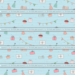 Personalised Wrapping paper - Birthday (10pcs) (PREPAID) (Dispatch in 5-6 Days)