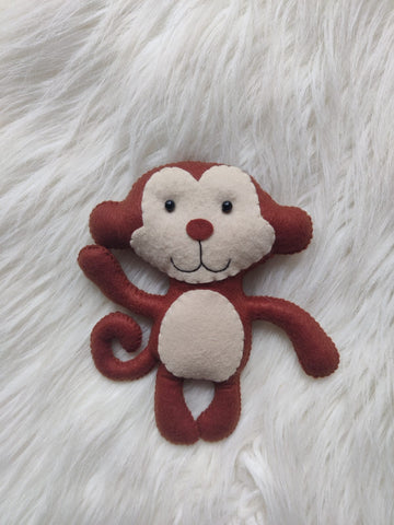 Cute and Cuddly Felt Monkey: Soft Plush Toys for Toddlers Kids (PREPAID ORDER)