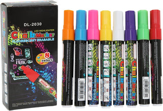 Liquid Chalk Markers with 8 Different Colors