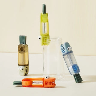 Crocodile Design 3-in-1 Cleaning Brush (Pack of 3)