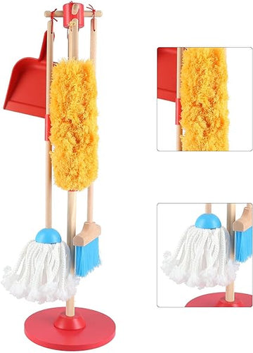 Kids Cleaning Kit with Stand: Housekeeping Toys for Kids