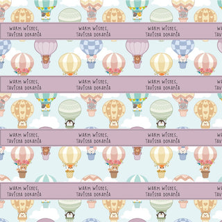 Personalised Wrapping Paper - Colourful Balloons (10pcs) (PREPAID ONLY) (Dispatch in 5-6 Days)