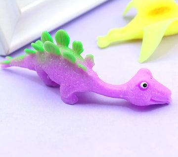 Squishy Dinosaur Finger Shooting Toy for Kids (Pack of 10)