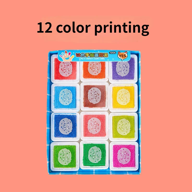 12 Colorpad NonToxic Finger Painting Kit for Children Cots and Cuddles