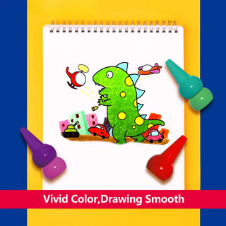 6pc 3D Finger Wax Crayons for ArtCraft