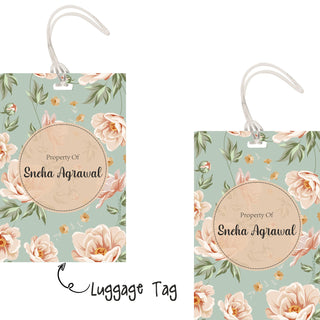 Luggage Tags - Flowers Garden - Pack of 2 Tags - PREPAID ONLY (Dispatch in 5-6 Days)