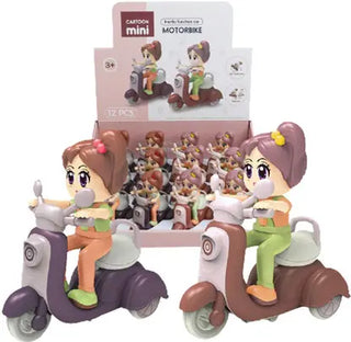 Cartoon Girl Inertia Scooter Toy for Kids