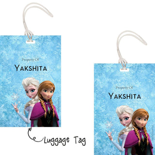 Luggage Tags -Frozen- Pack of 2 Tags - PREPAID ONLY (Dispatch in 5-6 Days)