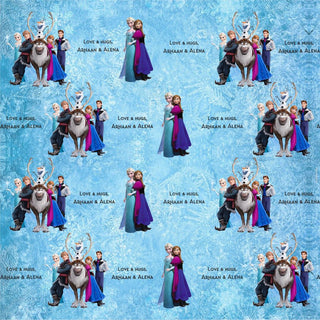 Personalised Wrapping paper -  Frozen (PREPAID)