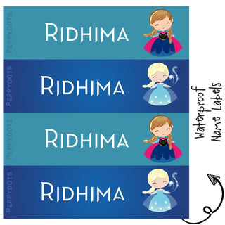 Waterproof Labels - FROZEN -  Pack of 88 labels - PREPAID ONLY