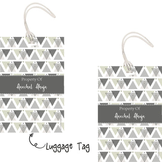 Luggage Tags -  Geometrical Elder - Pack of 2 Tags - PREPAID ONLY