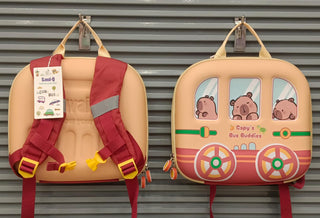 Cute Design Rectangle Shaped Hardshell Backpack for Kids