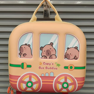 Cute Design Rectangle Shaped Hardshell Backpack for Kids