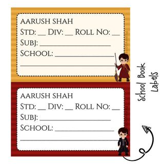School Book Labels - Harry Potter - Pack of 36 labels - PREPAID ONLY