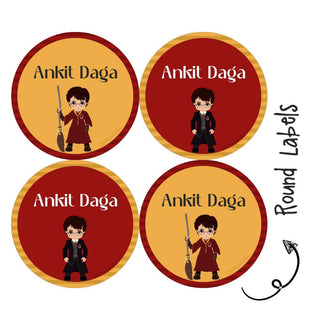 Round Waterproof label - Harry Potter (70 Pcs) (PREPAID ONLY) (Dispatch in 5-6 Days)