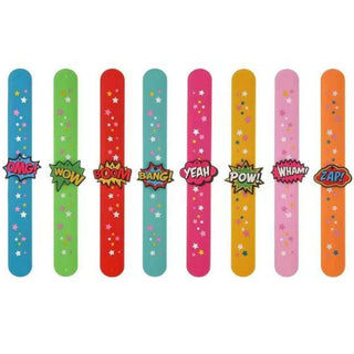 Cute Comic Slap Bands for Kids - Fun and Colorful Bracelets for Parties and Playtime - 1pc
