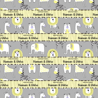 Personalised Wrapping Paper - Jungle Fun (10pcs) (PREPAID ONLY) (Dispatch in 5-6 Days)