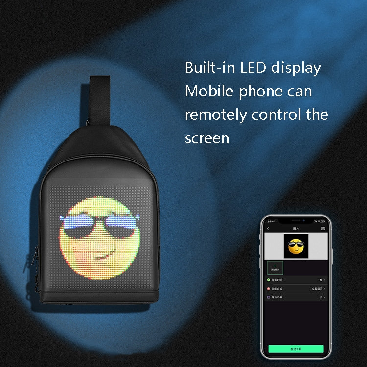 LED Display Crossbody Bag 