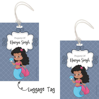 Luggage Tags - Little Mermaid - Pack of 2 Tags - PREPAID ONLY (Dispatch in 5-6 Days)