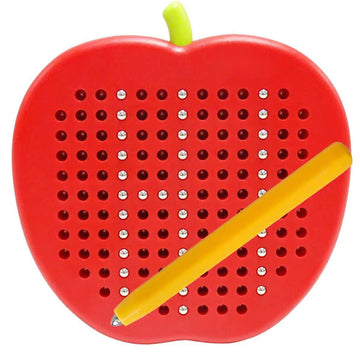 Apple Shaped Magnetic Pad Erasable Reusable Writing Playboard for Kids