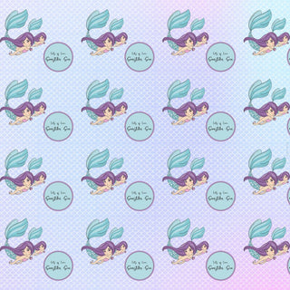 Personalised Wrapping Paper - Mermaid (10pcs) (PREPAID ONLY) (Dispatch in 5-6 Days)