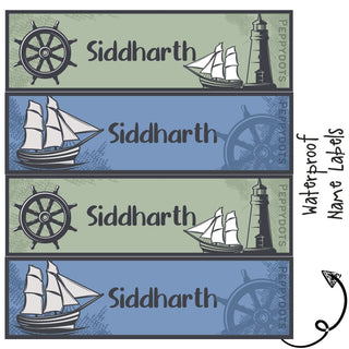 Waterproof Labels - NAUTICAL - Pack of 88 labels - PREPAID ONLY