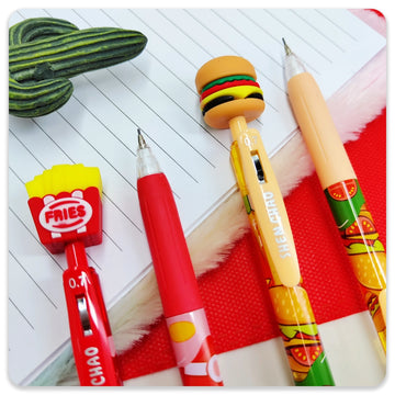 Cute Fast Food Design Topper Pencil for Kids 1pc