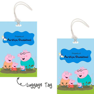 Luggage Tags - Peppa Pig - Pack of 2 Tags - PREPAID ONLY (Dispatch in 5-6 Days)
