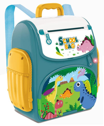 School Backpack Design Piggy Bank with Fingerprint(Outer Box Damage)
