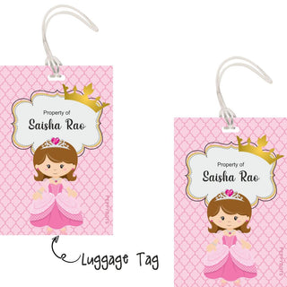 Luggage Tags - Princess - Pack of 2 Tags - PREPAID ONLY (Dispatch in 5-6 Days)