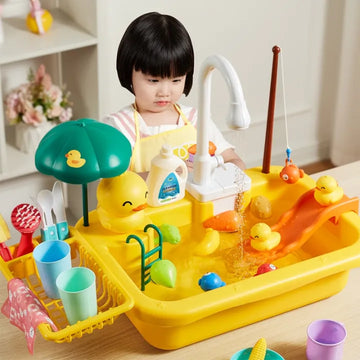 Kitchen Wash Basin Toy for Children Pretend Play (Random Design)