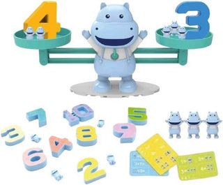 Hippo Balancing: Math and Fun Learning Toy (Small 1.5cm ht)