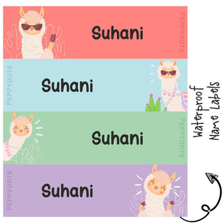 Waterproof Labels - SHEEP LLAMA - Pack of 88 labels - PREPAID ONLY