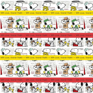 Personalised Wrapping Paper - Snoopy  (10pcs) (PREPAID ONLY) (Dispatch in 5-6 Days)
