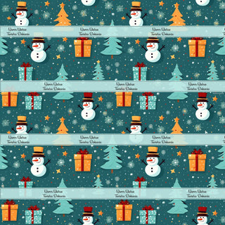 Personalised Wrapping Paper - Snowman (10pcs) (PREPAID) (Dispatch in 5-6 Days)