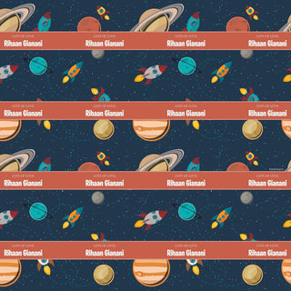 Personalised Wrapping Paper - Space  (10pcs) (PREPAID ONLY) (Dispatch in 5-6 Days)