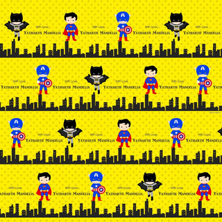 Personalised Wrapping Paper - Superhero (10pcs) (PREPAID ONLY) (Dispatch in 5-6 Days)