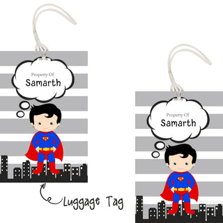Luggage Tags - Superman - Pack of 2 Tags - PREPAID ONLY (Dispatch in 5-6 Days)