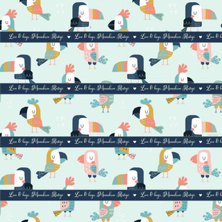 Personalised Wrapping Paper - Taucan  (10pcs) (PREPAID ONLY) (Dispatch in 5-6 Days)