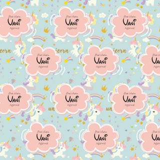 Personalised Wrapping Paper - Unicorn (10pcs) (PREPAID ONLY) (Dispatch in 5-6 Days)