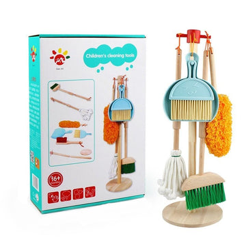 Kids Cleaning Kit with Stand: Housekeeping Toys for Kids