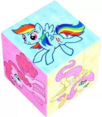 My Little Pony Unicorn Theme 3x3 Rubik Puzzle Cube for Kids