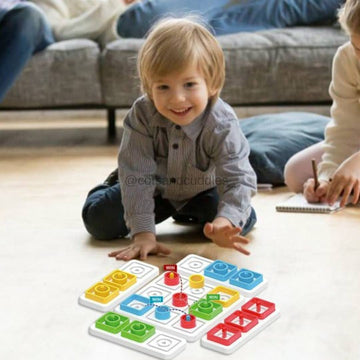 36PCS Shape Game Parent-child Interaction Puzzle Game Board Toy